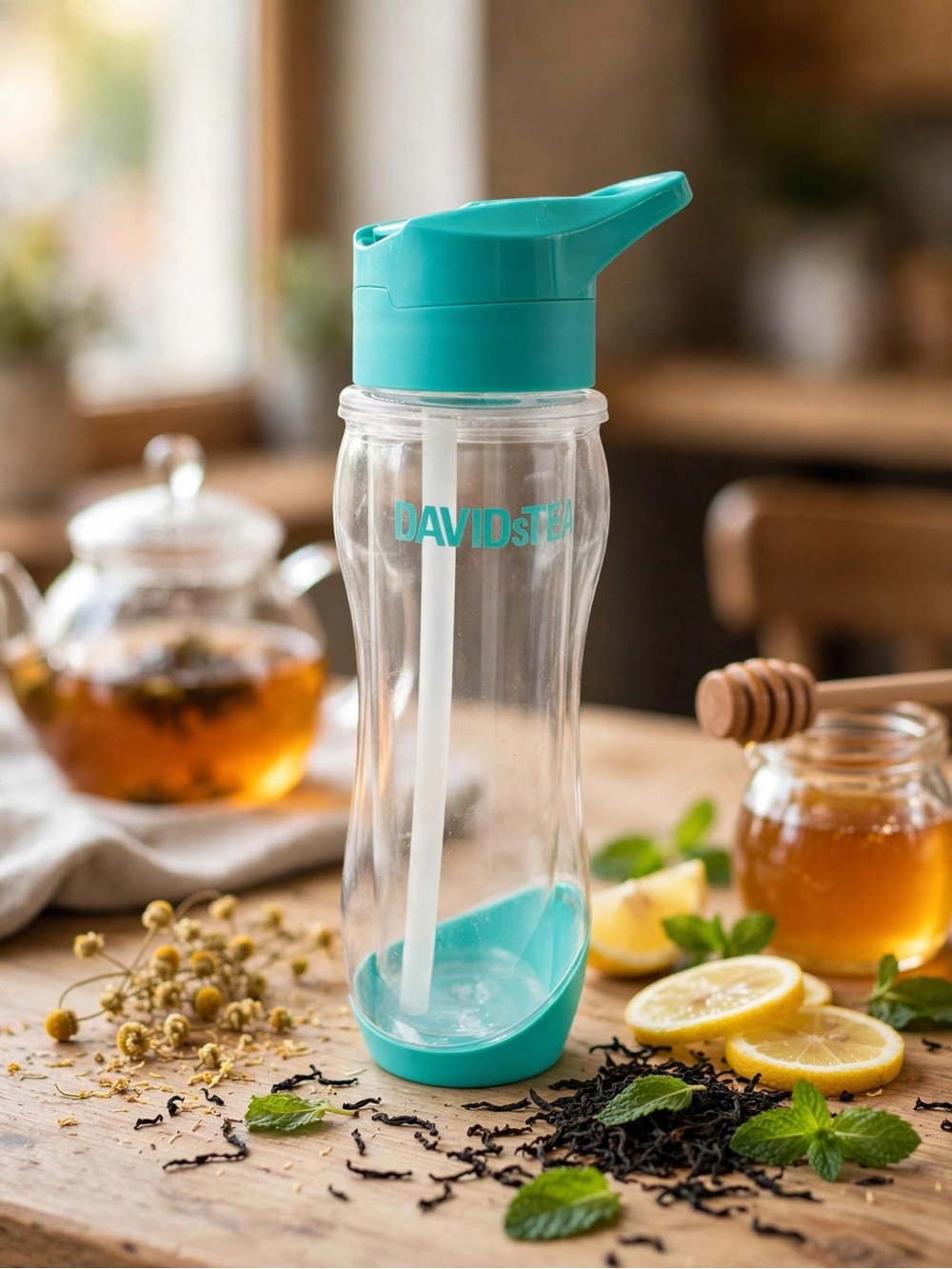 DAVIDsTEA Water Bottle - Teal
